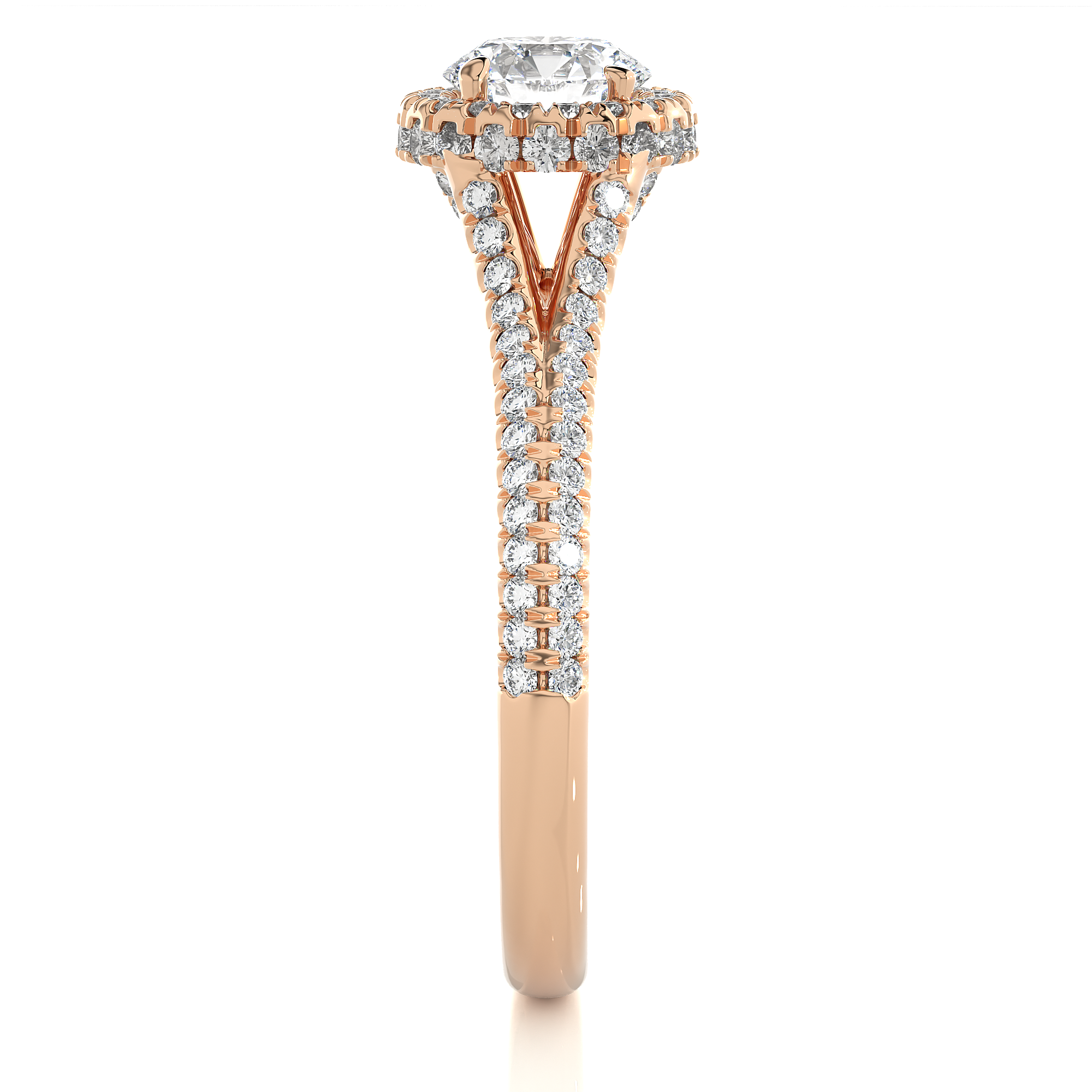 1.07 Carat I Color VS1 Clarity Diamond Studded Natural Diamond Ring.